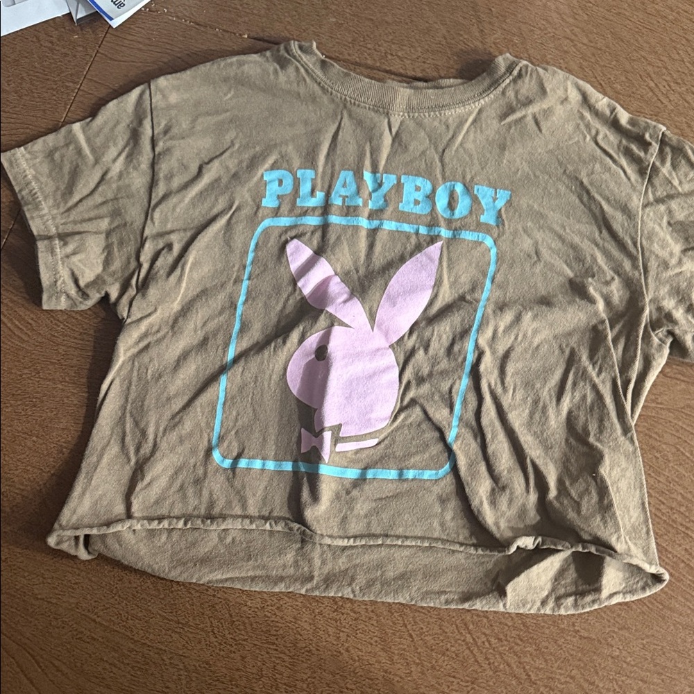 PLAYBOY Brown Graphic Tee